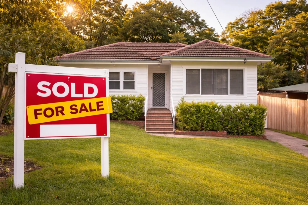 Typical Australian suburban home representing first home purchase after debt consolidation